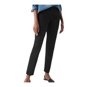 J. Jill Essential Slim Ankle Pants Black Stretch Pull On Style Size 10